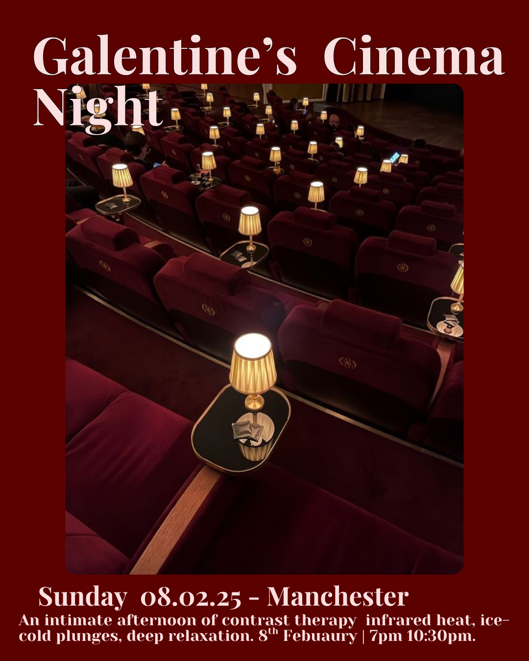 MANCHESTER - Galentines Cinema Night - 8th February