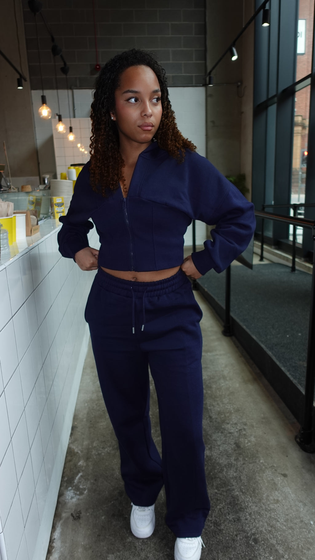 HerWellness Comfort Tracksuit Set - Navy (+ Blank Street or Medicube)