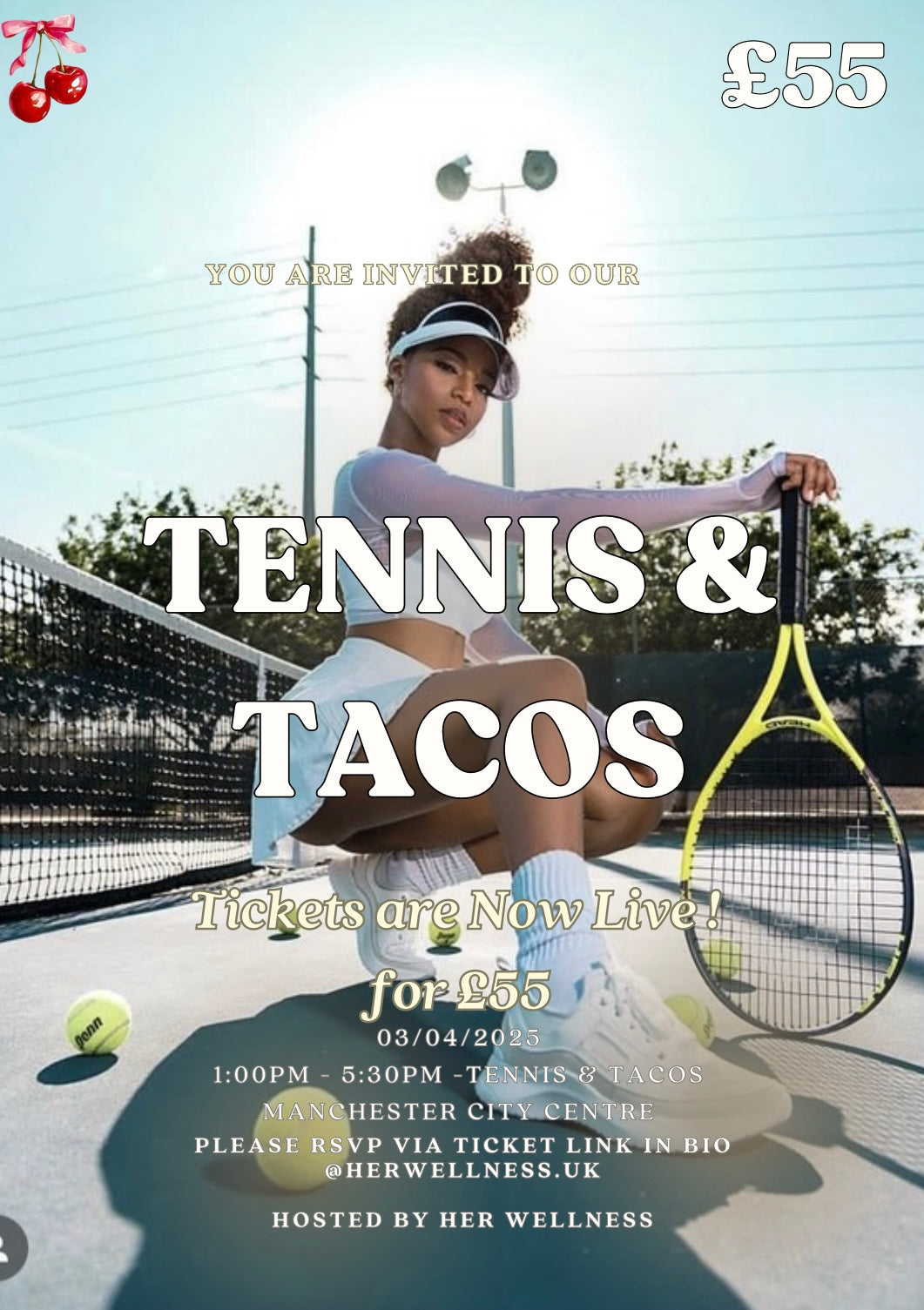Manchester 31st May: TENNIS & TACOS