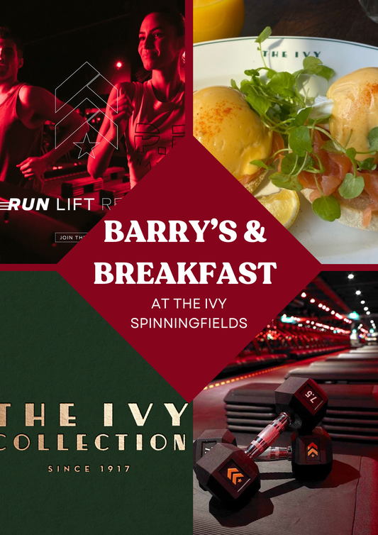 March 8th: BARRY’s HIIT WORKOUT + BREAKFAST AT THE IVY