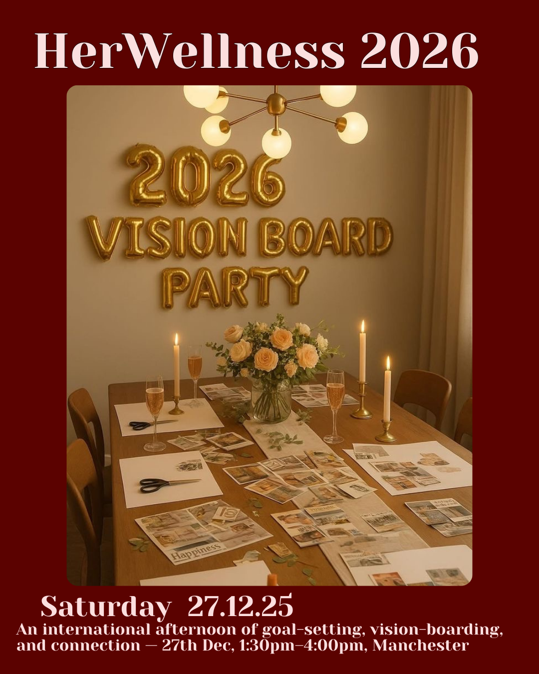 MANCHESTER - 2026 Vision Board Workshop - (28th Dec 2025)